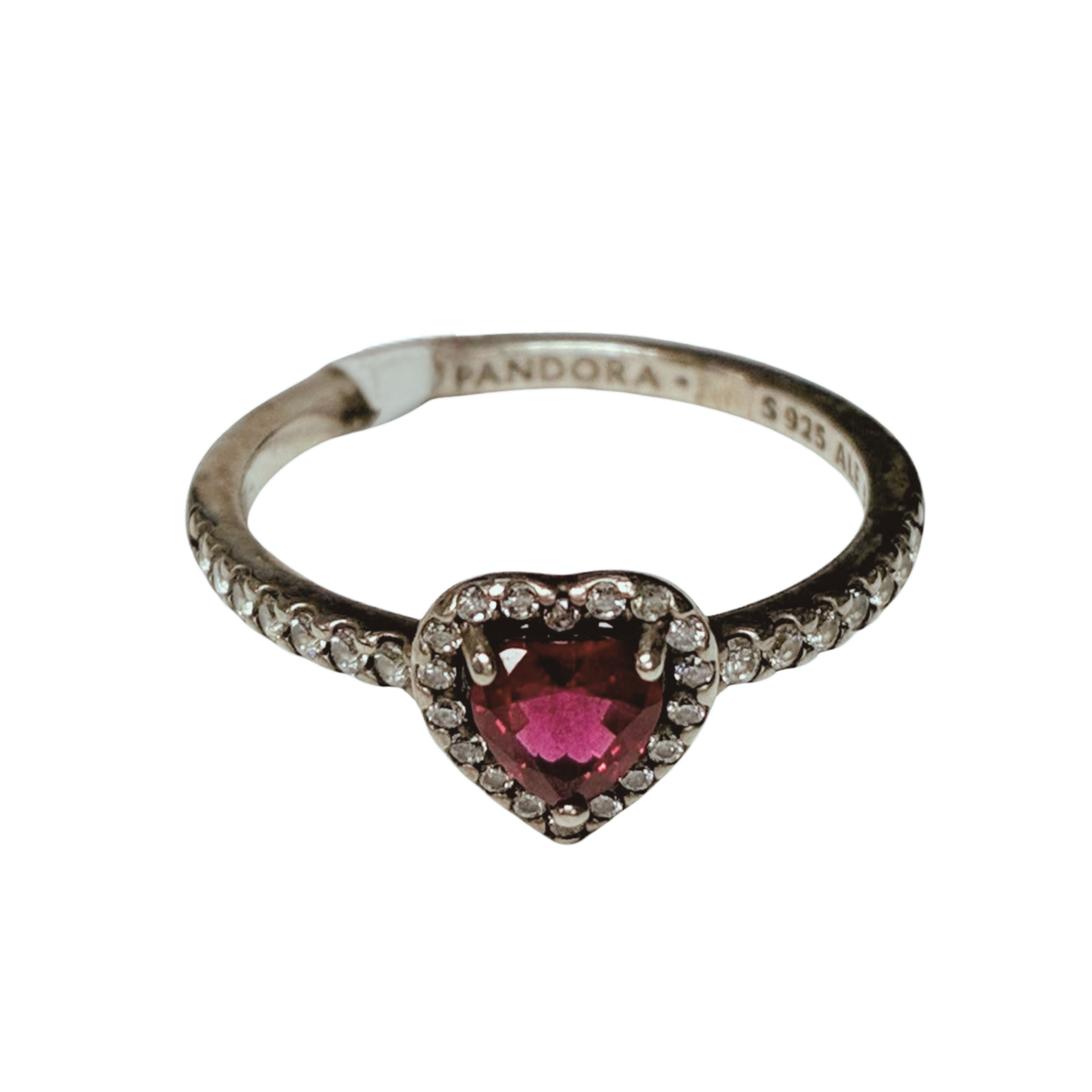 Pandora Elevated Red Heart Ring