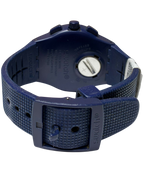 Swatch Mens Camoblu SUSN414 Blue Silicone Swiss Quartz Fashion Watch