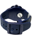 Swatch Mens Camoblu SUSN414 Blue Silicone Swiss Quartz Fashion Watch