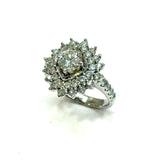 18KWG Diamond Ring With Cert