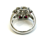 750WG Rubies & Diamond Ring