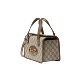 Gucci 645453 Horsebit 1955 Mini Top Handle Bag (W)9" x (H)6.3" x (D)4.7"