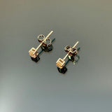 18KWG Solitaire Diamond Earring