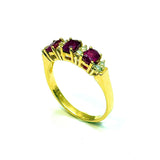 750YG Rubies & Diamonds ring