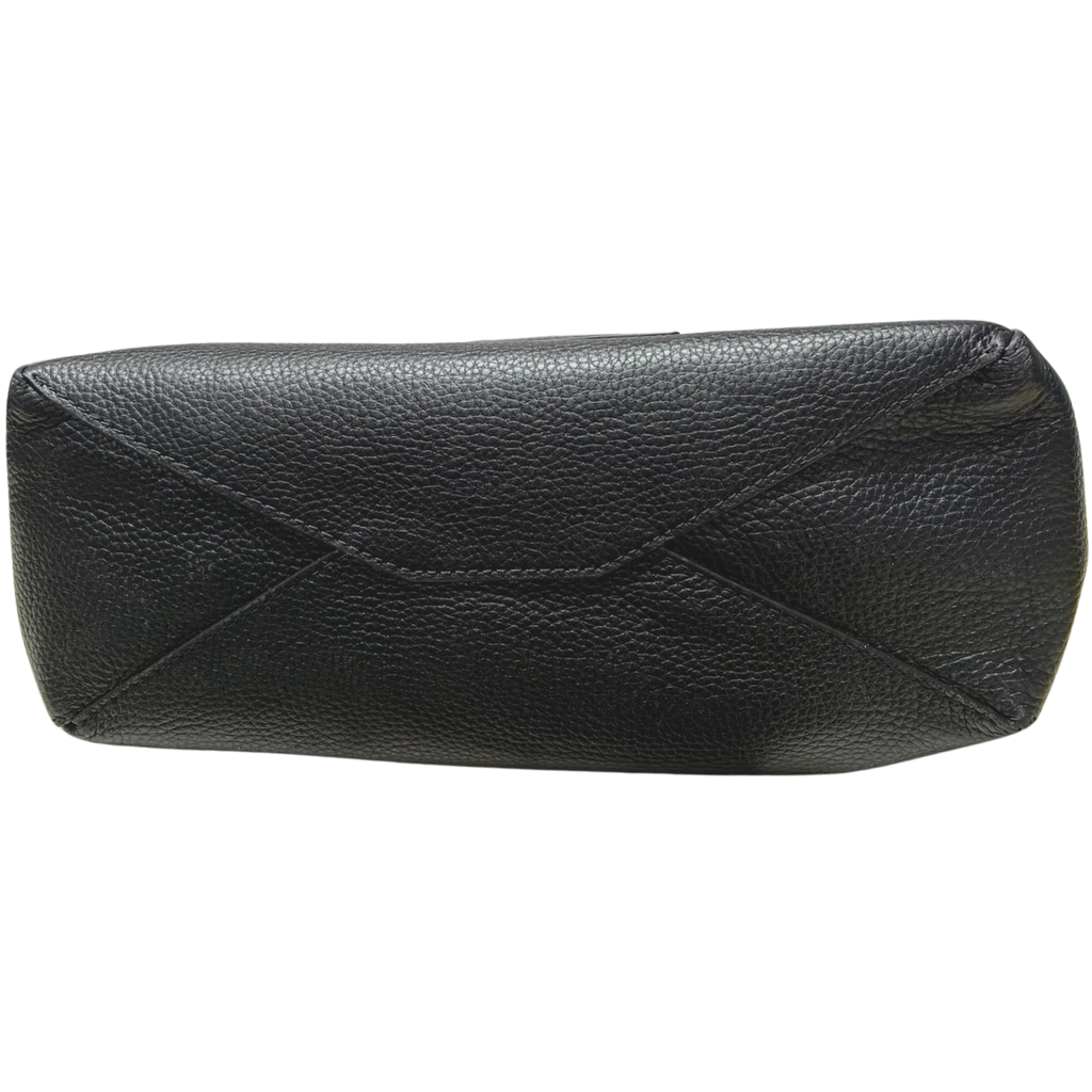 Michael Kors Junie Pebbled Leather Tote Bag Medium Black