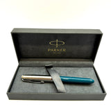 Parker 51 Fountain Pen | Green Barrel with Chrome Trim