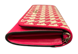 Kate Spade Darcy Chain Wallet Crossbody Pink Houndstooth