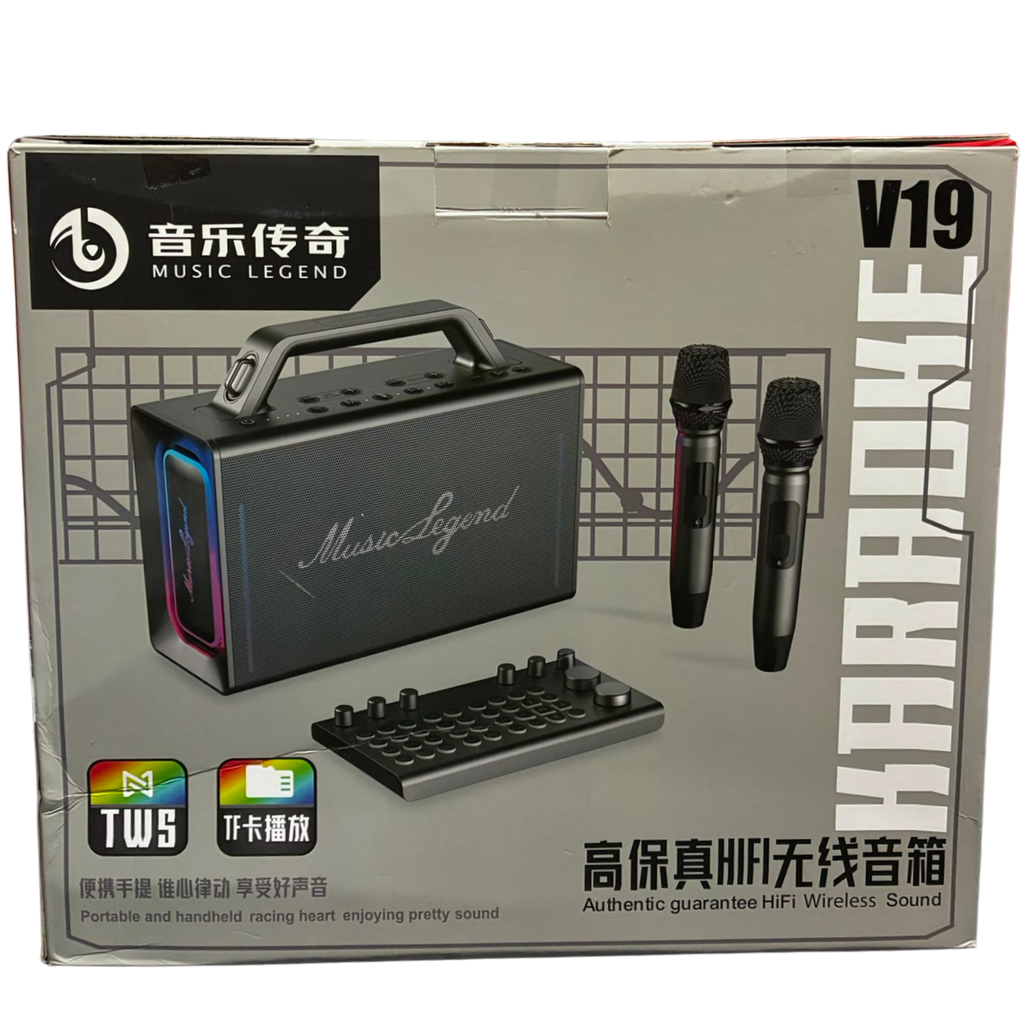 Music Legend V19 Portable Karaoke Bluetooth Speaker System