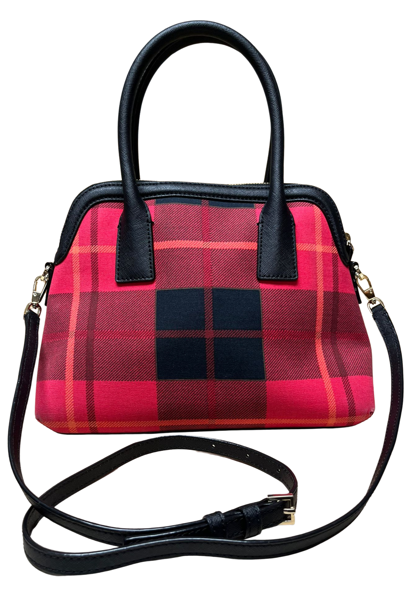 Kate Spade New York Cameron Street Plaid Maise Satchel Bag PXRU5962