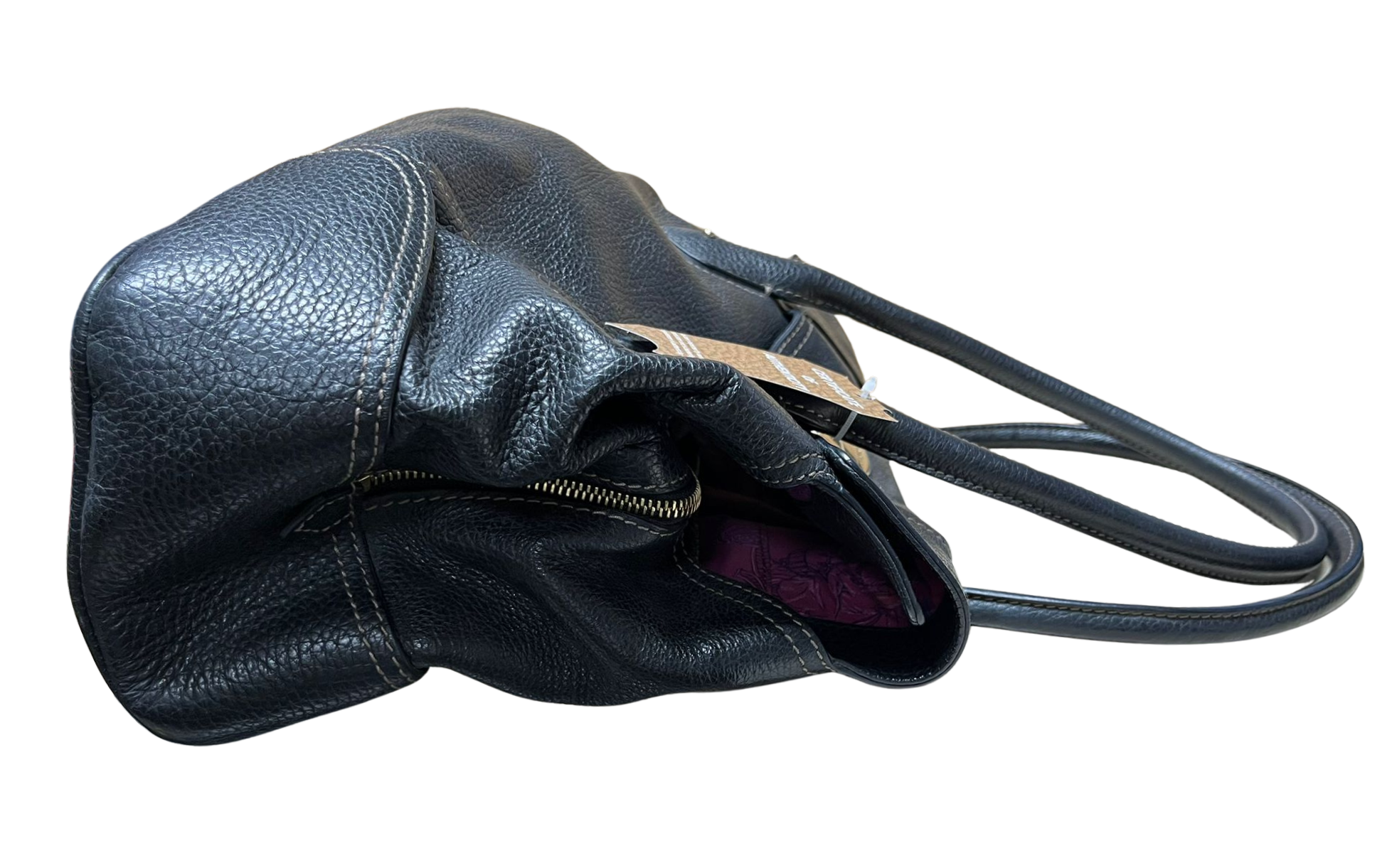 Lancel Paris Black Leather Handbag