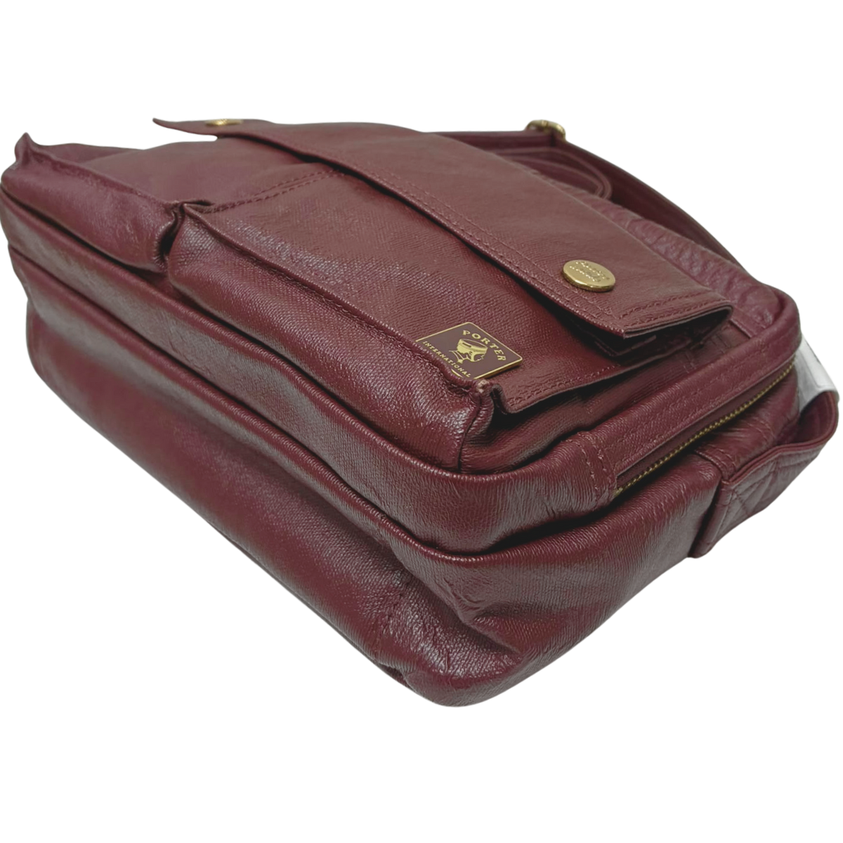 Porter International MORI Shoulder Bag Wine Red
