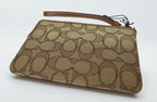 Disney X Coach Corner Zip Wristlet Signature Jacquard Mickey Mouse Print