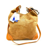 Burberry "Blue Label" Suede & Leather Shoulder Bag