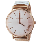 Coach CA.120.7.34.1599 Perry 36mm Rose Gold Mesh Womens Watch
