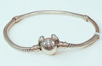 Sterling Silver Pandora  Disney Stitch Snake Chain Bracelet