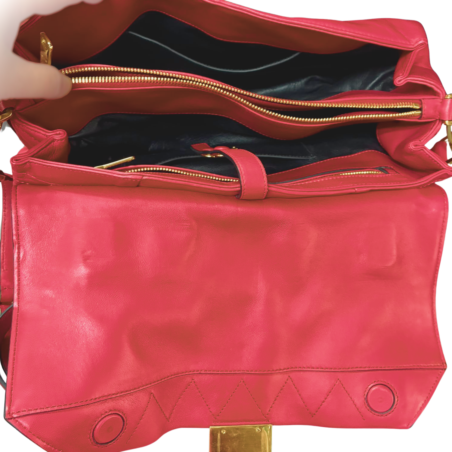 MIU MIU Quilted Nappa Leather Biker Tote