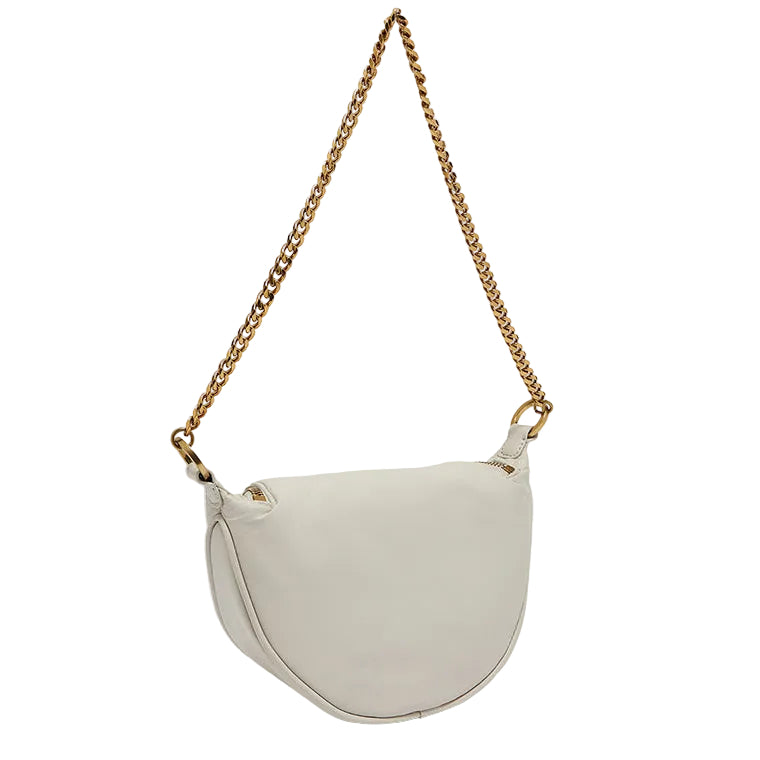 Charles And Keith CK2801510643 Wrinkled Effect Half Moon Crossbody Bag