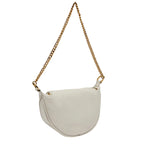 Charles And Keith CK2801510643 Wrinkled Effect Half Moon Crossbody Bag