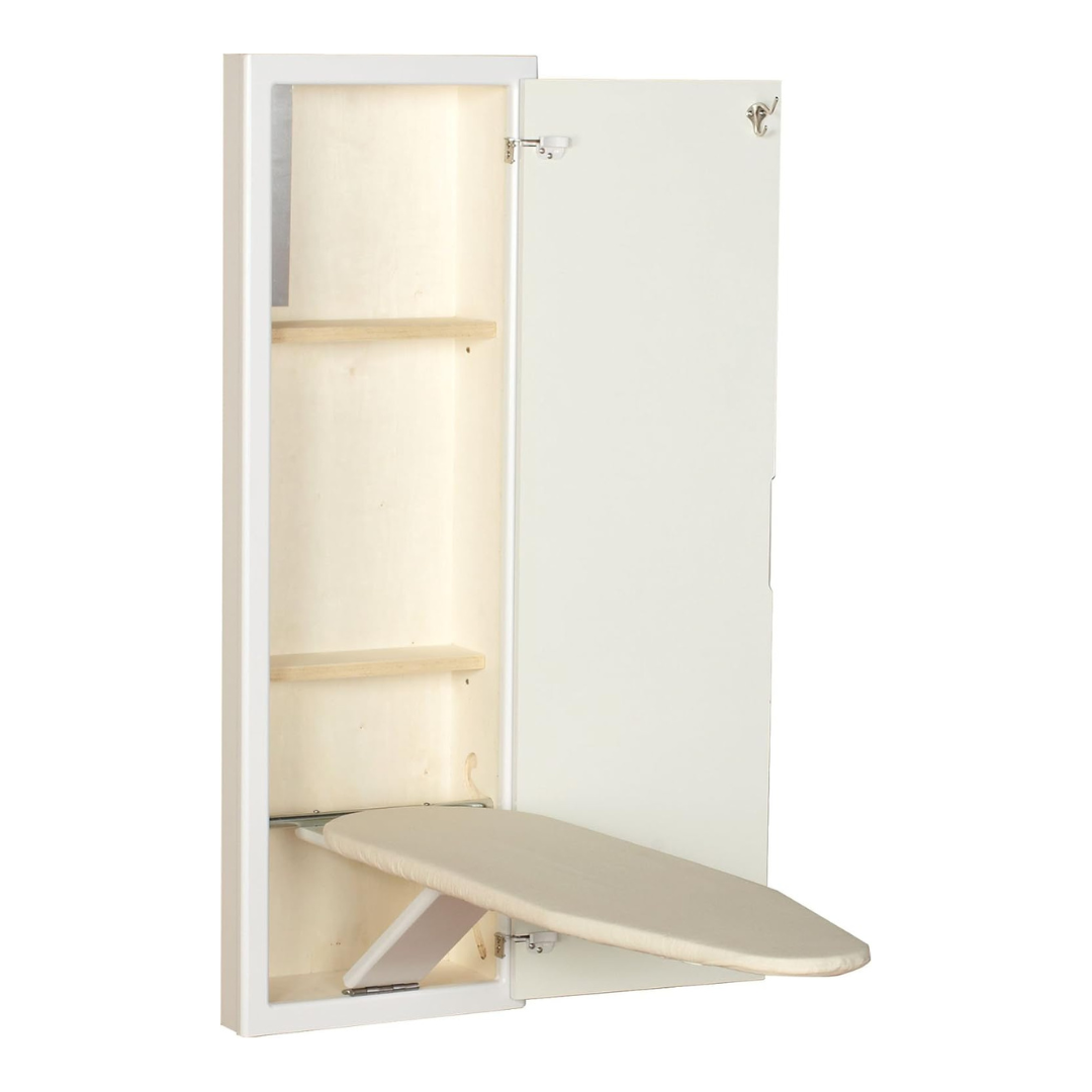 Household Essentials Stowaway in-Wall Ironing Board Finish: White