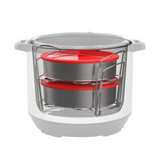 Instant Pot Cook and Bake Set,Silver and Red,Compatible with 6-quart and 8-quart cookers