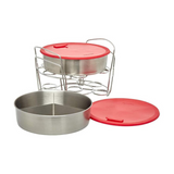 Instant Pot Cook and Bake Set,Silver and Red,Compatible with 6-quart and 8-quart cookers