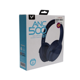 Vinnfier ANC 500 BT Wireless Bluetooth Active Noise-Cancelling Over-Ear Headphone Black