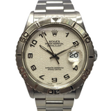 Rolex Ref: 16264 Turn-O-Graph Automatic Cream Computer Dial Watch 36mm