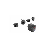 Mazer M-G70W-V5-BK GaNPrestige 70W GaN Wall Charger with 4 Travel Pins - Black