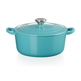 Le Creuset Round French Oven Casserole, 22cm, Turquoise