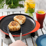 Le Creuset Round Cast Iron Grill Pan, 25cm, Cerise