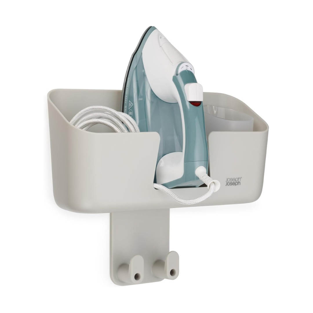 Joseph Joseph 50043 IronHub Wall-mounted Ecru Iron Storage Caddy Main image