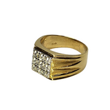 850YG D9 Men's Diamond Ring