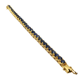 585YG Blue Sapphire Bracelet W/Cert