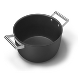 Smeg CKFC2611BLM Non-Stick Casserole with Lid, 26cm, Black