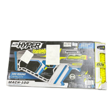 Nerf Hyper Mach-100 Fully Motorized Blaster, 80 Hyper Rounds, Eyewear, Up to 110 FPS Velocity, Easy Reload, Holds Up to 100 Rounds
