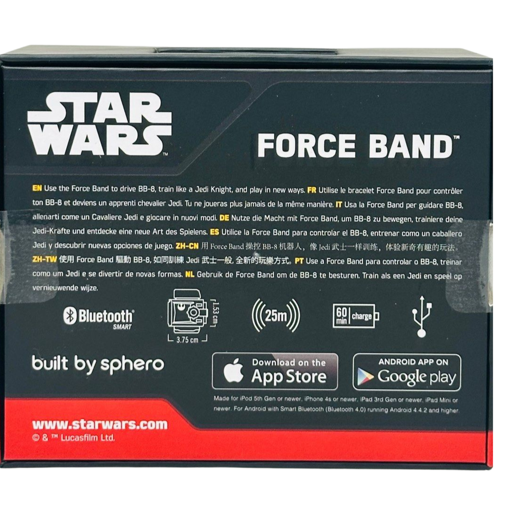 Sphero Star Wars Force Band - Droid BB-8 Electronic Robot Bracelet, Black