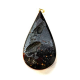 18KYG Amber Pendant