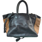 See By Chloe S6842328BDK Small ColorBlock Leather Tote Bag