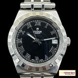 Tudor Royal 34mm Black Roman Automatic Watch 28400