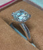 14K White Gold Ladys Classic Engagement Ring 2.25 Carat Lab Grown E-F VVS1 Diamond