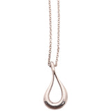 Tiffany & Co Elsa Peretti 925 Sterling Silver Open Teardrop Pendant Necklace