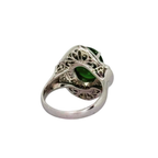 PT900 Burma Jadeite A Jade=3.368ct, Diamonds=1.31cts Ring With Cert