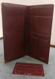 Cartier Les Must De Cartier Burgundy Leather Long Bordeaux Wallet