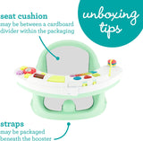 Infantino Music & Lights 3-in-1 Discovery Seat and Booster - Convertible Booster, Infant Activity Seat and Feeding Seat with Electronic Piano for Sensory Exploration, for Babies and Toddlers, Mint