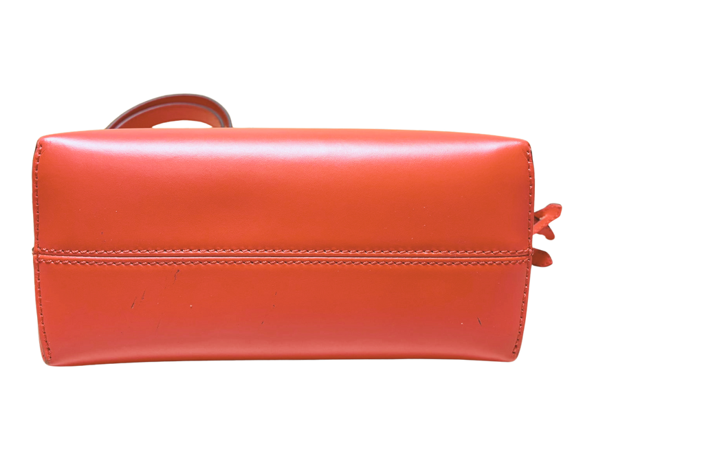Fendi By The Way Mini Leather Boston Bag Roma Script Tulipano+Oro Soft