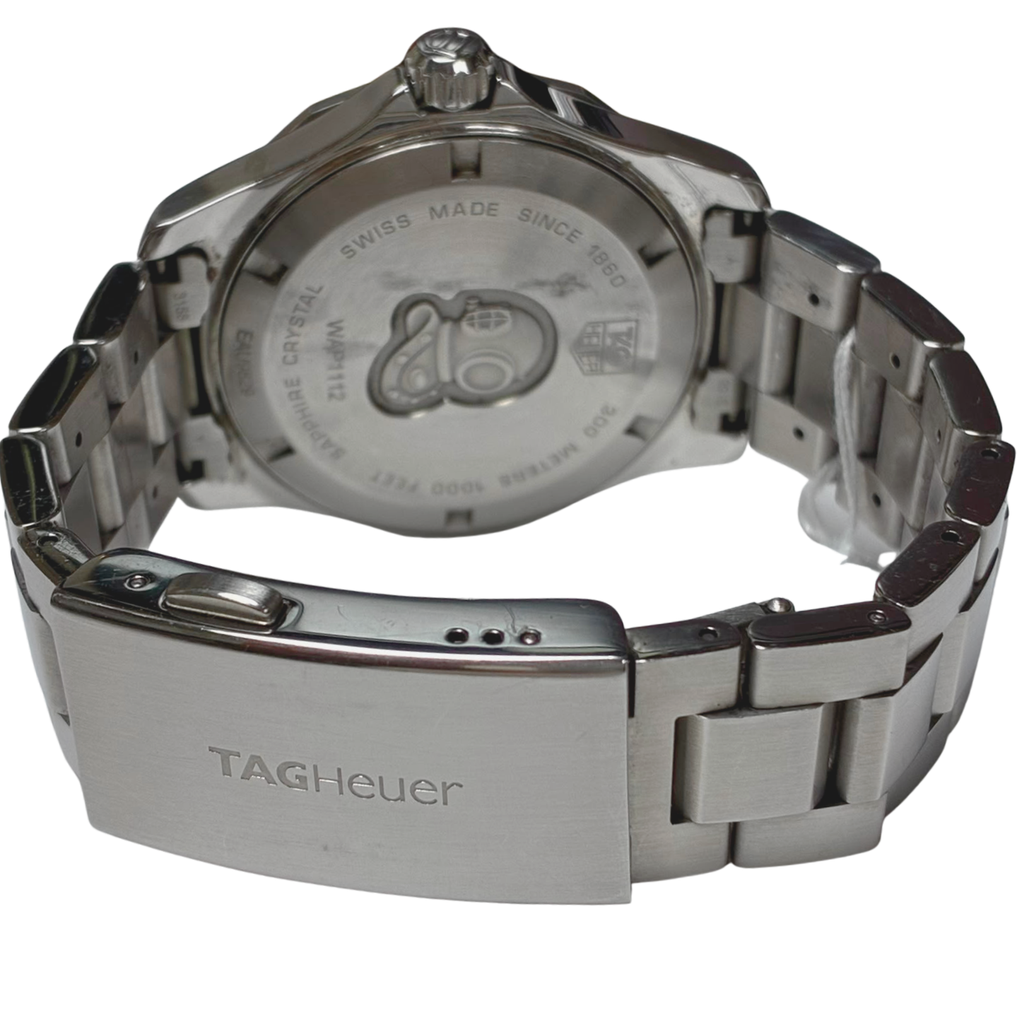 TAG Heuer Mens WAP1112 Aquaracer Stainless Steel Blue Dial Watch