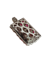 K18 White Gold Ruby And Diamond Pendant 5.91G