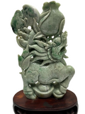Collectible "A" Jade Kiring With Base Display Figurine