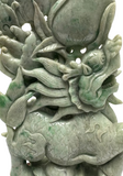 Collectible "A" Jade Kiring With Base Display Figurine