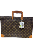 Louis Vuitton Leather Brown Colour Document Bag